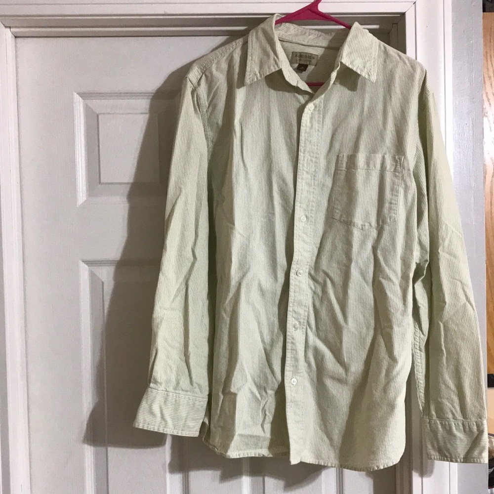 4/$12 Sonoma Green Striped Button-Down Shirt